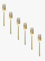 Set 6 Tenedores Postre Gold