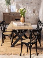 Juego Comedor Pamela 6 Sillas Negro