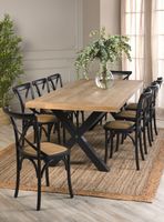 Juego Comedor Pamela 8 Sillas Negro