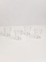Set 4 Vasos Cortos Vidrio Bee