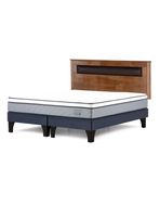 Cama Europea Indie King + Respaldo Ferrara