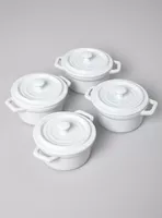 Set Ollas 4 Piezas Blanco