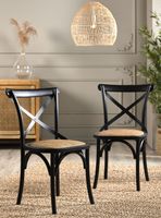 Par de Sillas Pamela Negro