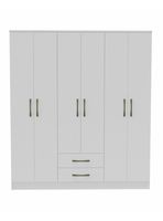 Clóset Pequim Ligth 6 Puertas 2 Cajones