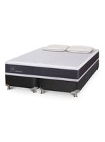 Box Spring Ortopedic B5 Bk 2 Base Dividida + 2 Almohadas Da Soft Sleep