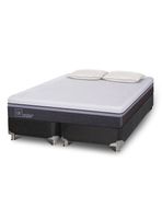 Box Spring Ortopedic Advance B5 Bk 2Base Dividida + 2 Almohadas Da Soft Sleep