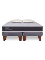 Cama Europea New Ortopedic 2 Plazas Base Dividida + 2 Almohadas Da Soft Sleep