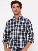 Camisa Manga Larga Cuadros Fácil Plancha