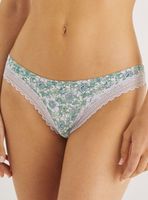 Calzón Microfibra Encaje Flores Lilu