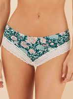 Calzón Brasileño Ancho Encaje Flores Grin
