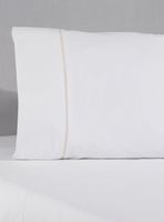 Sábana 1.5 Plaza 220 Hilos Deshilado Bicolor