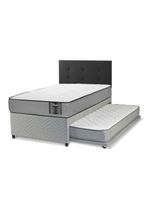 Diván Star 1 Plaza + Respaldo Royal Negro