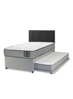 Diván Star 1.5 Plazas + Respaldo Royal Negro