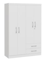 Clóset Josefa 4 Puertas 2 Cajones Blanco