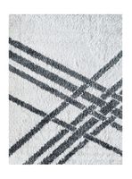 Alfombra Shaggy Gardenia 150 x 200 cm White