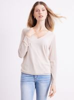 Polera de Malla Estampada con Forro