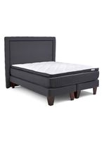 Cama Europea Hybrida Base Dividida 2 Plazas Plus + Respaldo