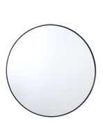 Espejo Redondo 100 cm Negro