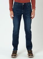 Jeans Slim Fit Tiro Medio Dark Vip