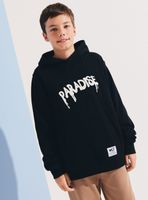 Polerón con Gorro y Frontal Print