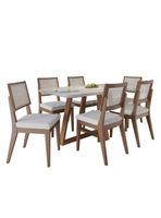 Juego Comedor Bennet + 6 Sillas Saga