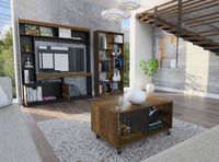 Estante TV 55'' + Biblioteca + Mesa de Centro Classic