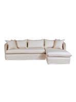 Seccional Amalfi Derecho Lino Algodón 4 Cuerpos