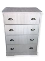 Cómoda 4 Cajones Blanca