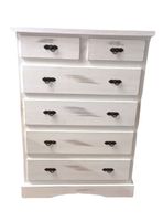 Cómoda 6 Cajones Blanca