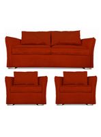 Juego Living Atlanta Sofá 3C + 2 Sillones