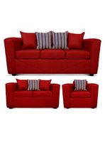 Juego Living Santa Fe Sofá 3C + Sofá 2C + 1 Sillón