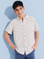 Camisa de Vestir Mini Print