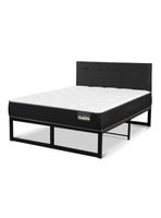 Cama Iron Smart Belsogno Plus 2 Plazas + Respaldo Black