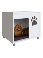 Velador Blanco Pet Perro con Cojín