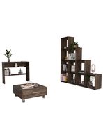 Biblioteca Escalera + Arrimo + Mesa de Centro TuHome