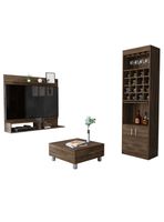 Panel TV 55"" + Bar Kava + Mesa de Centro TuHome