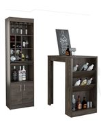 Bar + Mesa de Bar Syrah Coñac TuHome