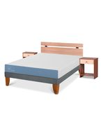 Cama Europea Excellence 2 Plazas + Set Muebles Olmo