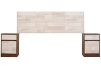 Set Muebles Legno: Respaldo 2 Plazas + Veladores