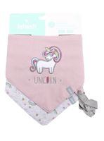 Bipack Baberos Impermeable Unicornio Rosado