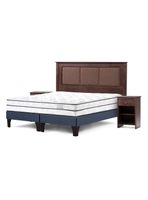 Cama Europea Autonomy Sky 2 Plazas + Set de Muebles