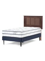 Cama Europea 1.5 Plazas Autonomy Sky + Respaldo Rachel
