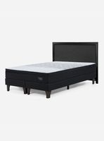 Cama Europea Tempo Súper King + Respaldo Nolita Grafito