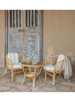 Set de Bistro Boho Ratán Natural Calix