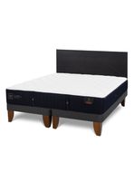 Cama Europea Premium King + Respaldo Villarrica Negro