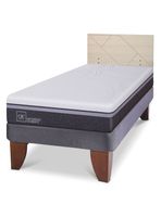 Cama Europea Ortopedic Advance 1.5 Plazas + Respaldo Villarrica Alpino