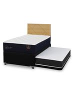 Diván Premium Black 1.5 Plazas Respaldo Villarrica Mostaza