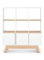 Librero Cordoba 3 Repisas 3 Puertas Bicolor