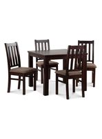 Juego Comedor Ñuble Cuadrado Chocolate 4 Sillas