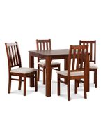 Juego Comedor Ñuble + 4 Sillas Caramelo Beige
